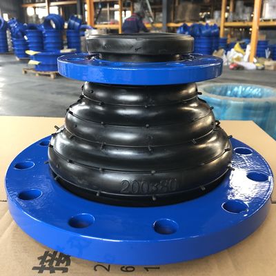 Tee Bellow Epdm Rubber Expansion Joint / Double Sphere Rubber Expansion Joint voor watermedia