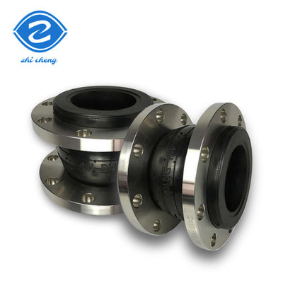 Neopreenbuis Rubber Expansion Joint Oil Proof Seismic Compensator Ss304 Flange Epdm Single Sphere