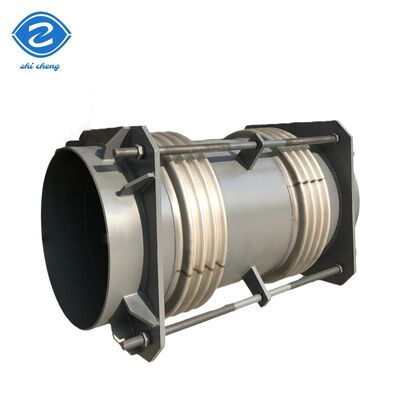 Ronde kop Dn300 Pipe Metal Bellow Expansion Joint High Temperature Pn16 Flexibel type