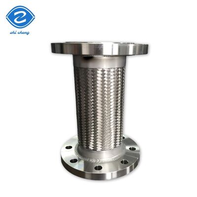 SS 304 Stainless Steel Metal Hose with Flange Connection and Corrugated Design for Flexible Use